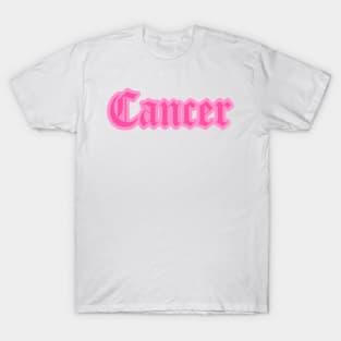 Cancer Zodiac Pink Astrology Aesthetic T-Shirt